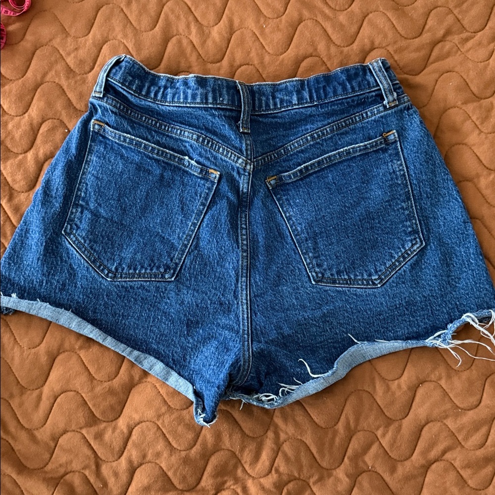Abercrombie & Fitch the 90s relaxed cut off short high rise curve love size 29/8 - Picture 3 of 3